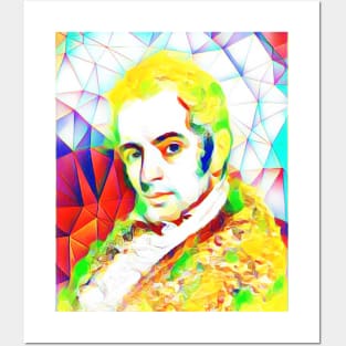 Washington Irving Colourful Portrait | Washington Irving Artwork 10 Posters and Art